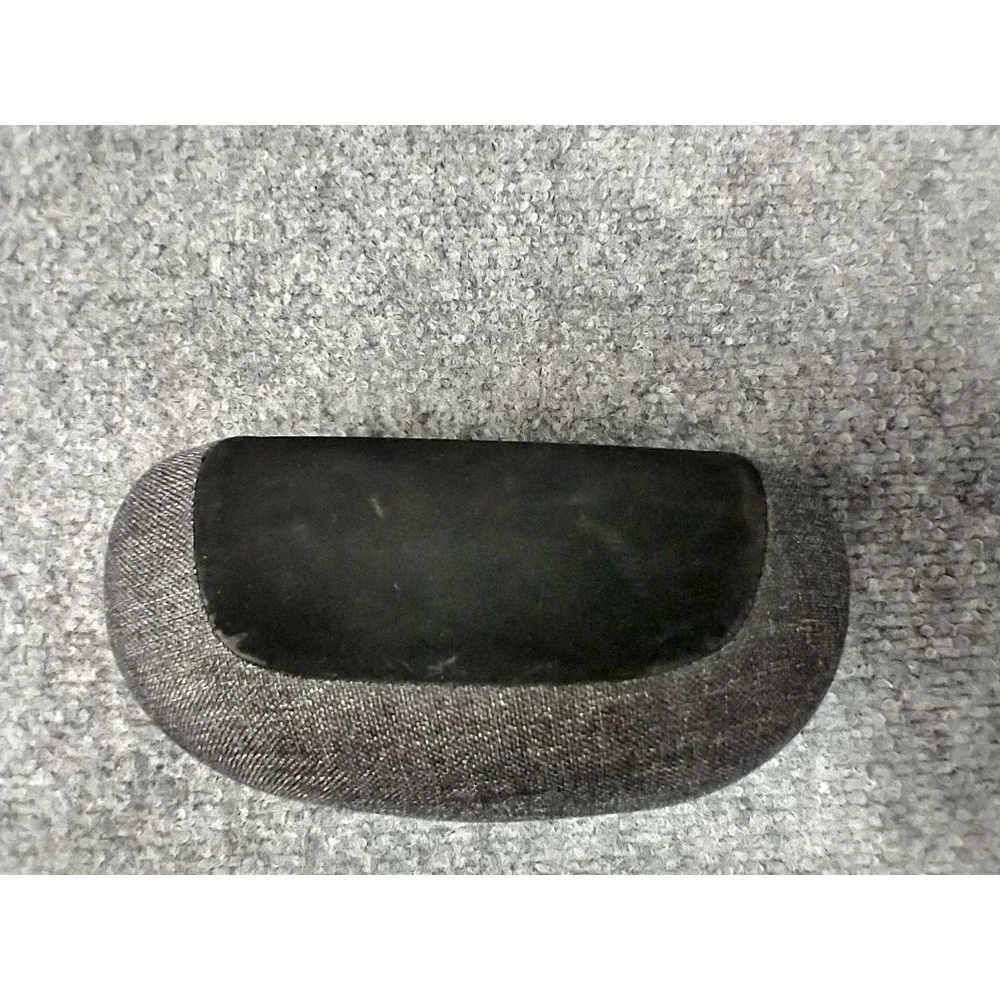 Oakley Sunglasses Hard Case Charcoal Grey Woven Fabric Ellipse Logo Storage